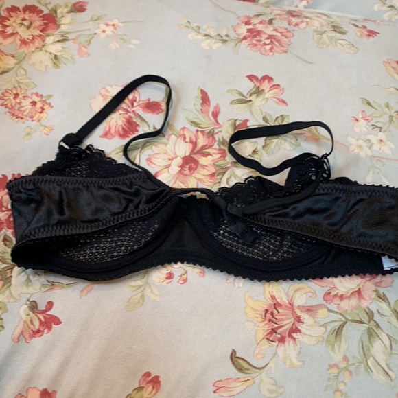 Timpa Duet Lace Underwire Demi Bra Style 16449 - Black - Picture 4 of 5